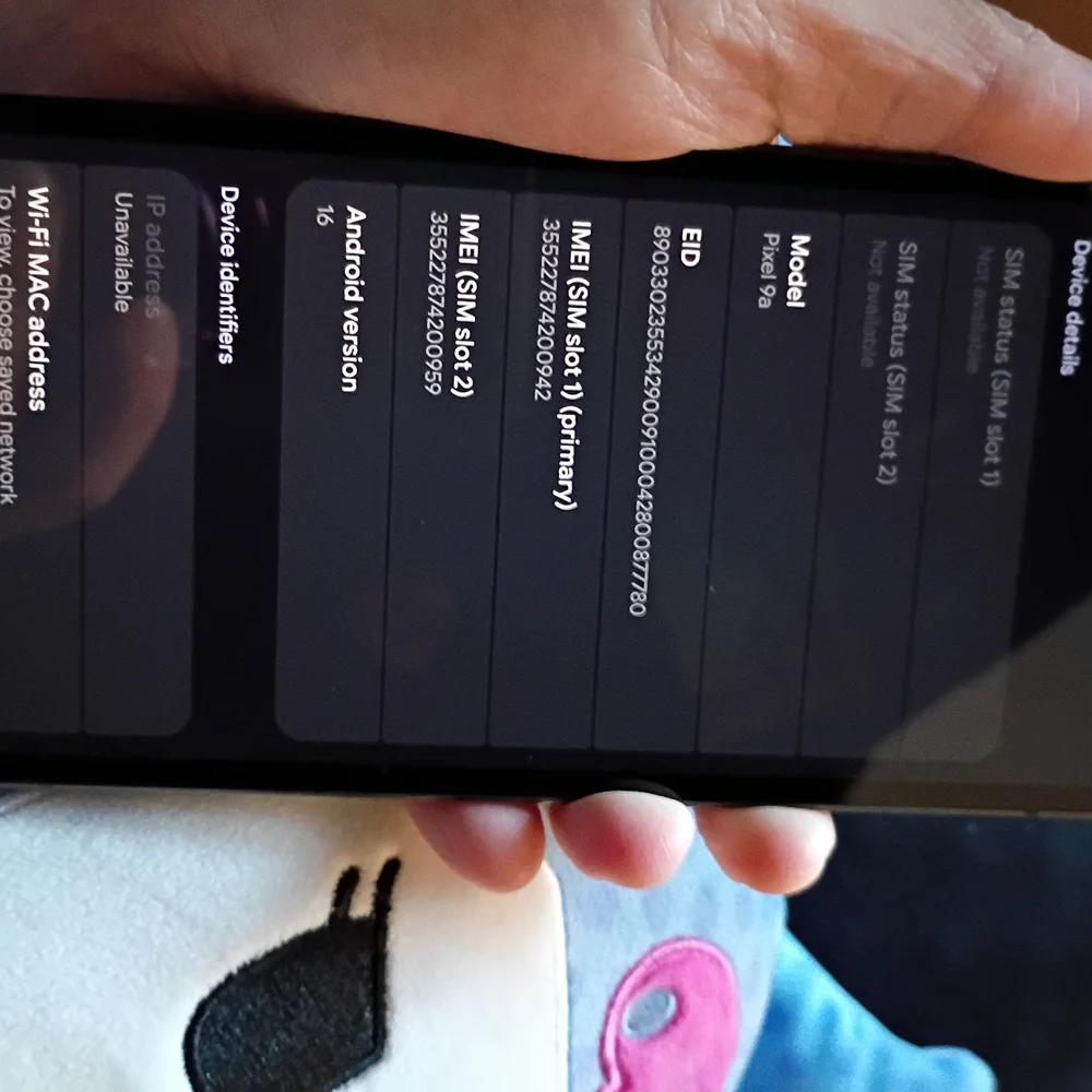 Google Smartphone with Black Frame